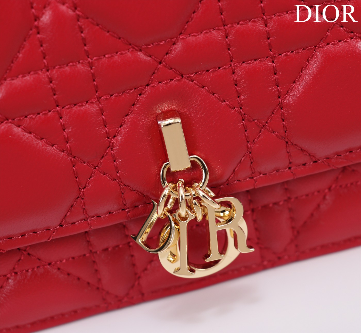 My Dior Mini Bag Red Cannage Lambskin